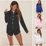 ​Silk Lounge Shorts Pajama Set -  QH Clothing