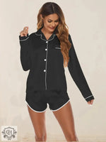 ​Silk Lounge Shorts Pajama Set -  QH Clothing