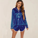 ​Silk Lounge Shorts Pajama Set -  QH Clothing