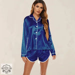 ​Silk Lounge Shorts Pajama Set -  QH Clothing