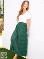 Spring Summer Elastic Waist Pleated Front Buckle Casual Package Hip Mid Skirt - Quality Home Clothing| Beauty