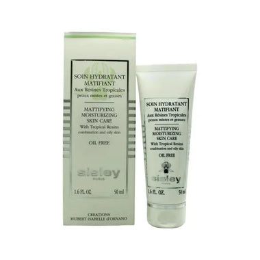 Green and white Sisley Mattifying Moisturizing Skin Care with packaging box displayed