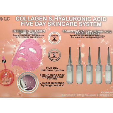 Skin Treats Collagen & Hyaluronic Acid Five Day Skincare System - 7 Pieces - Skin Care