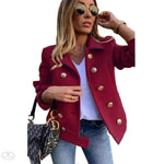 Sleek and Stylish Double-Breasted Jacket - Quality Home Clothing | Beauty