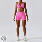 Nude Feel Yoga Suit Sexy Sports Running Fitness Clothes Suit Beauty Back Yoga Clothes - Quality Home Clothing| Beauty