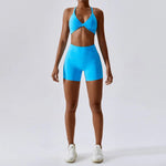 Nude Feel Yoga Suit Sexy Sports Running Fitness Clothes Suit Beauty Back Yoga Clothes - Quality Home Clothing| Beauty