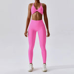 Nude Feel Yoga Suit Sexy Sports Running Fitness Clothes Suit Beauty Back Yoga Clothes - Quality Home Clothing| Beauty