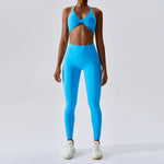 Nude Feel Yoga Suit Sexy Sports Running Fitness Clothes Suit Beauty Back Yoga Clothes - Quality Home Clothing| Beauty