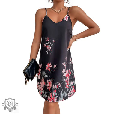 Floral Print Vacation Dress - QH Clothing