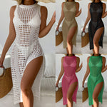 Sun Protection High Slit Beach Dress - QH Clothing