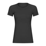 Short Sleeve round Neck Exercise T-shirt Slim Fit Breathable Yoga Short Sleeve Spring Summer Women - Quality Home Clothing| Beauty