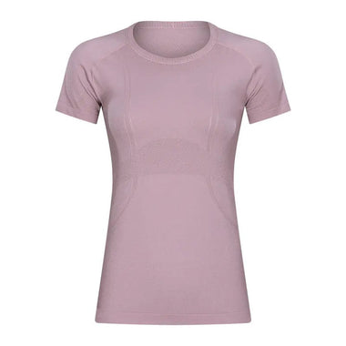 Short Sleeve round Neck Exercise T-shirt Slim Fit Breathable Yoga Short Sleeve Spring Summer Women - Quality Home Clothing| Beauty