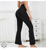 Bell Bottom Pants Sexy Skinny Yoga Pants Stretchy High Waist Slimming Trousers Women Hip Lifting Outer Wear - Quality Home Clothing| Beauty