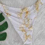 Bronze Snake Bikini - Crystal Accent - QH Clothing