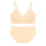 Soft Support Wireless Bra Set - S / Yellow - Clothing