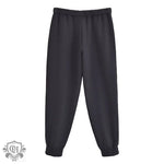 Solid Polyester Casual Tie Waist Trousers - QH Clothing