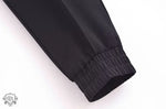 Solid Polyester Casual Tie Waist Trousers - QH Clothing