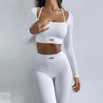 Solid Color Knitted Letter Graphic Two Piece Set - Quality Home Clothing | Beauty