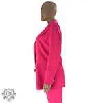 Solid Colour Blazer & Trousers Set - Clothing