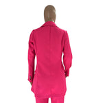 Solid Colour Blazer & Trousers Set - Clothing