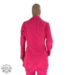 Solid Colour Blazer & Trousers Set - Clothing