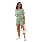 Solid Colour Exercise Set - S / Light Green - Clothing