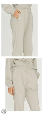 High Waist Cotton Sweatpants - QH Clothing