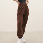 High Waist Cotton Sweatpants - QH Clothing