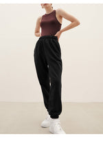 High Waist Cotton Sweatpants - QH Clothing