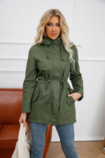 "Solid Cotton Coat for Women" - QH Clothing