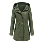 "Solid Cotton Coat for Women" - QH Clothing