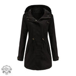 "Solid Cotton Coat for Women" - QH Clothing