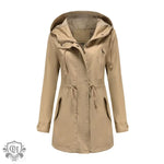 "Solid Cotton Coat for Women" - QH Clothing