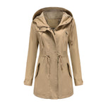 "Solid Cotton Coat for Women" - QH Clothing