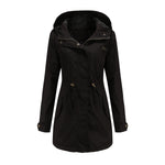 "Solid Cotton Coat for Women" - QH Clothing