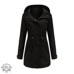 "Solid Cotton Coat for Women" - QH Clothing