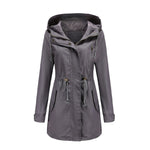 "Solid Cotton Coat for Women" - QH Clothing