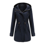 "Solid Cotton Coat for Women" - QH Clothing