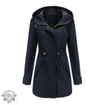 "Solid Cotton Coat for Women" - QH Clothing