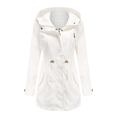 "Solid Cotton Coat for Women" - QH Clothing