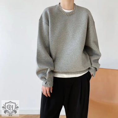 Memory Cotton Loose Fit Sweater - QH Clothing