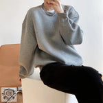 Memory Cotton Loose Fit Sweater - QH Clothing