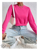 Solid Color Hoodie for Women - QH Clothing