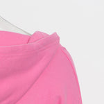 Optional Solid Color Waist Tied Hoodie - QH Clothing