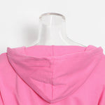 Optional Solid Color Waist Tied Hoodie - QH Clothing