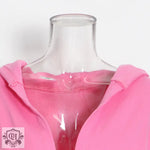 Optional Solid Color Waist Tied Hoodie - QH Clothing