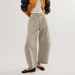 "Multi Color Wide Leg Cropped Jeans" - QH Clothing