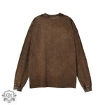 Solid Cotton Loose Fit Sweatshirt - QH Clothing