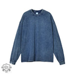 Solid Cotton Loose Fit Sweatshirt - QH Clothing