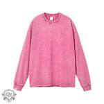 Solid Cotton Loose Fit Sweatshirt - QH Clothing